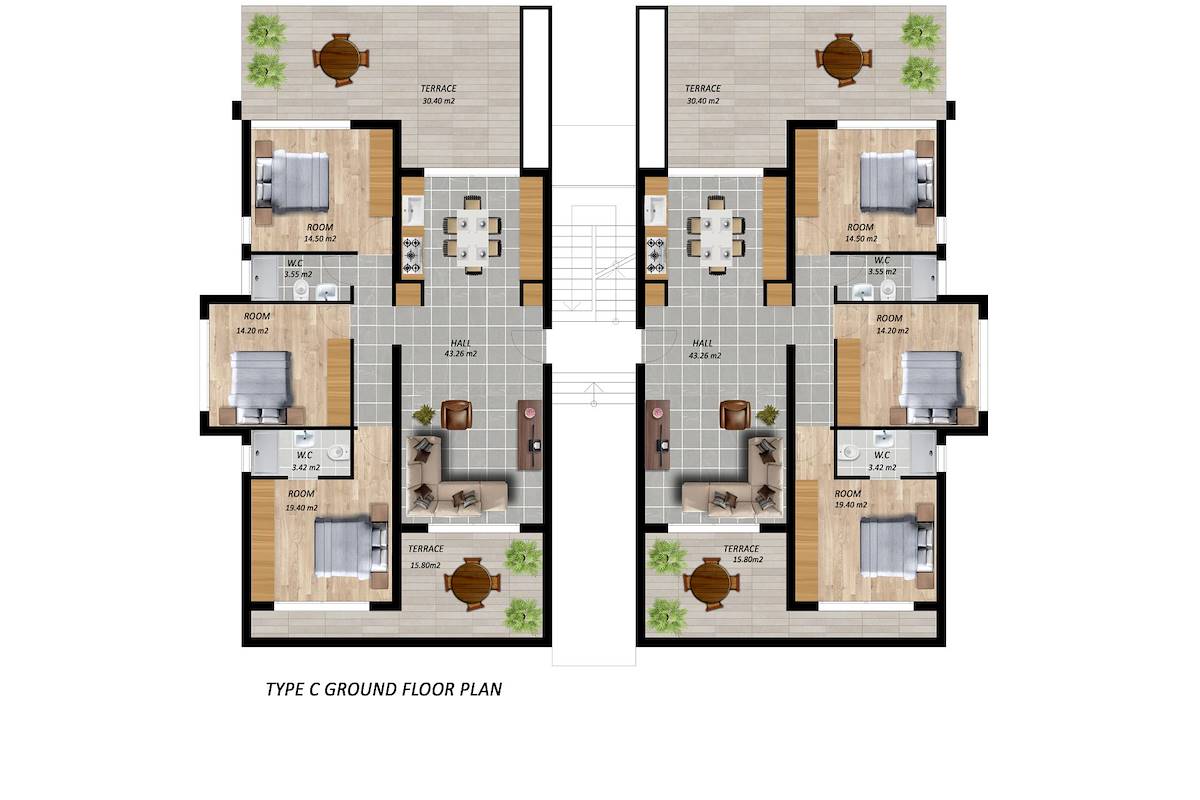 Nordzypern Wohnung mit drei Schlafzimmern in Yeni Boğaziçi Photo 32