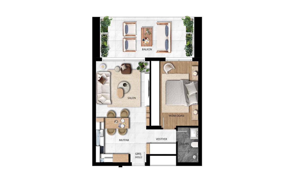 Nordzypern Wohnungen mit einem Schlafzimmer in der wunderschönen Gegend von Long Beach Photo 18