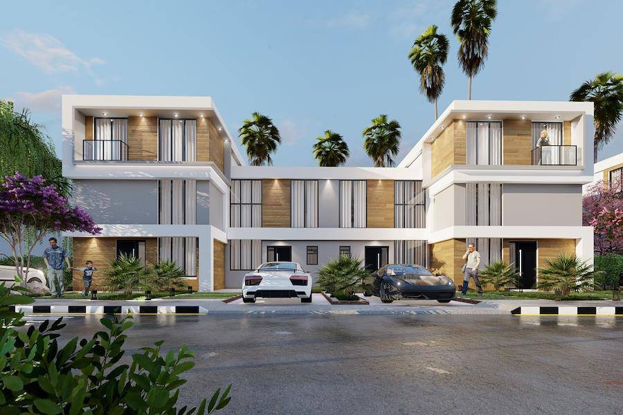 Häuser mit drei Schlafzimmern in İskele Long Beach 