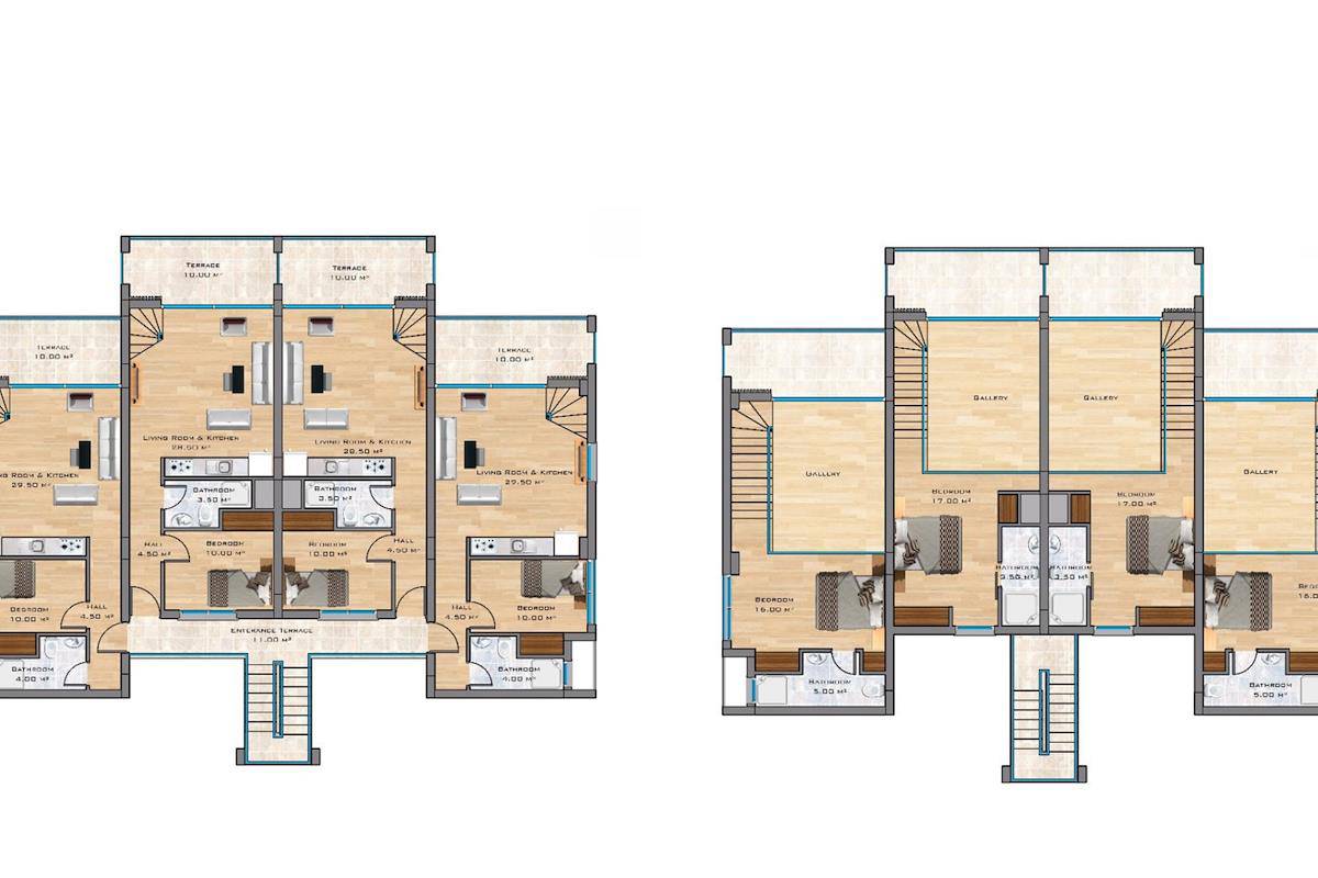 Nordzypern Loft Wohnungen mit zwei Schlafzimmern in Bahceli Photo 12