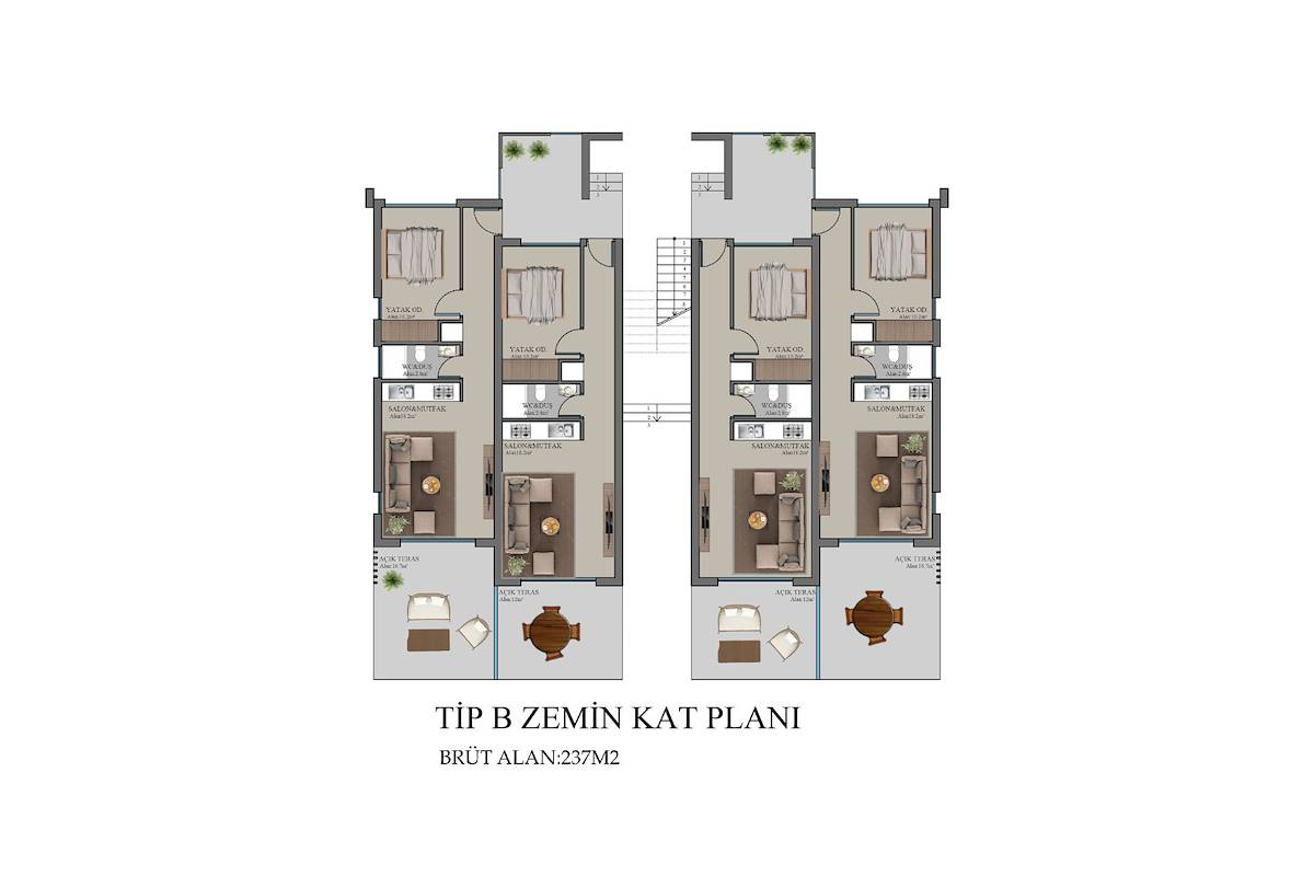 Nordzypern Wohnung mit einem Schlafzimmer in Esentepe   Photo 23