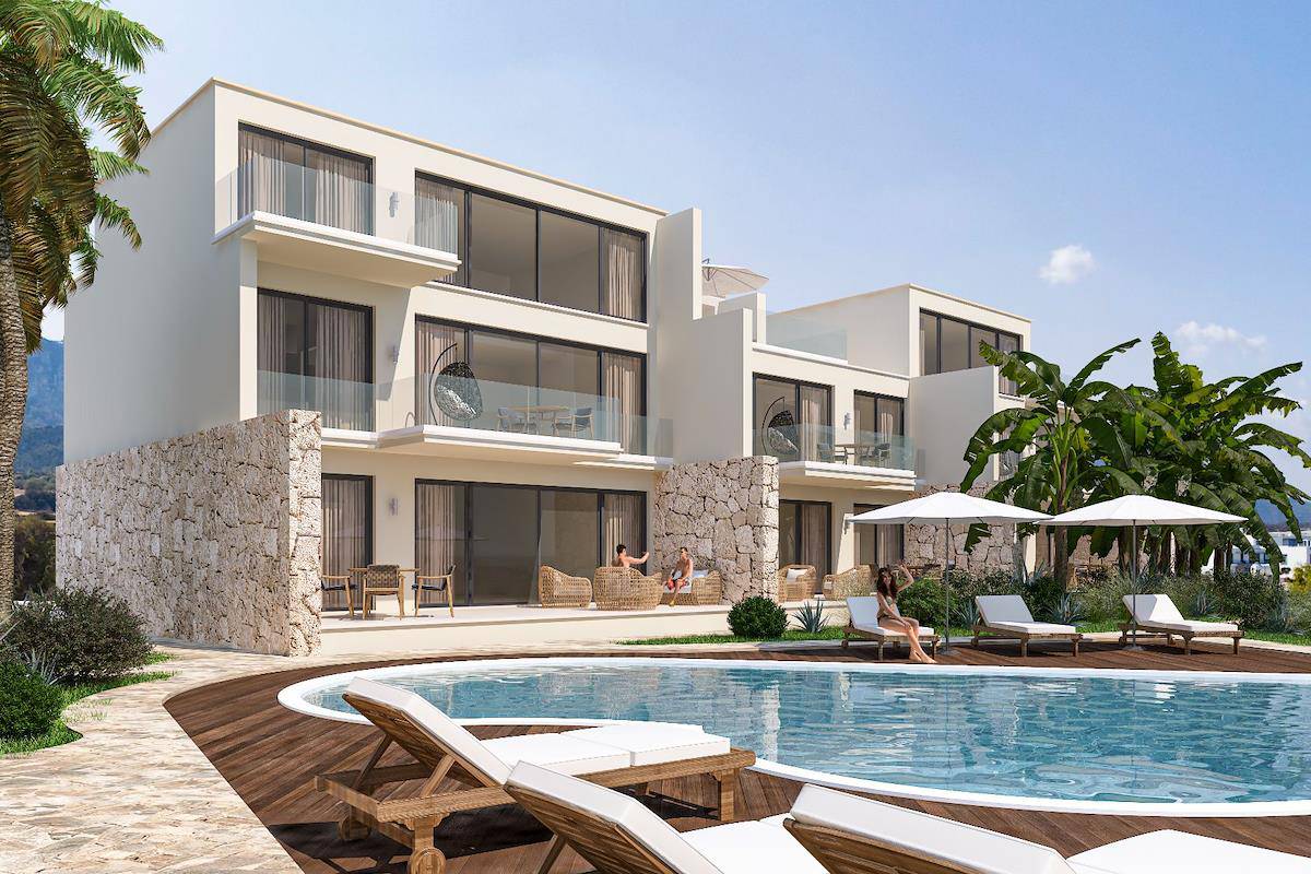 North Cyprus Three Bedroom Beachfront Penthouse Apartments Photo 6