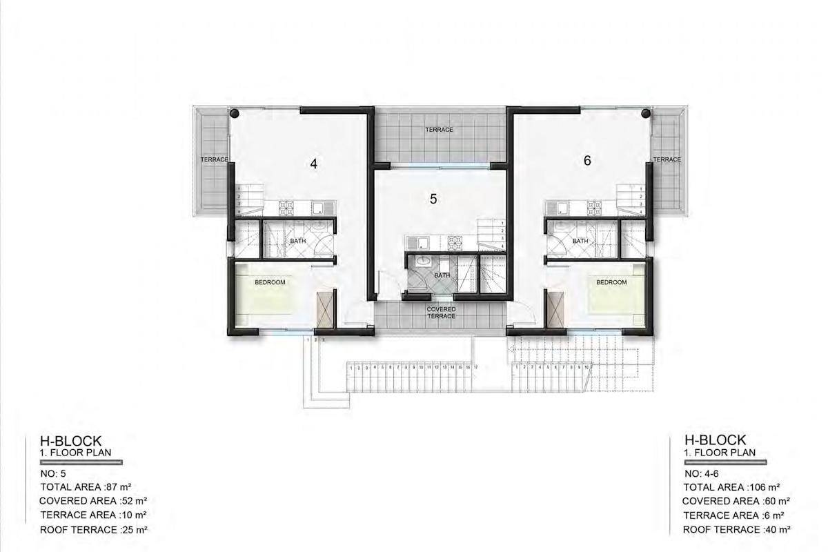 Nordzypern Loft Penthouse mit zwei Schlafzimmern in Esentepe Photo 20