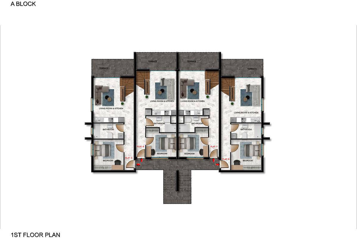 Nordzypern Loft Penthouse mit zwei Schlafzimmern in Bahceli Photo 22