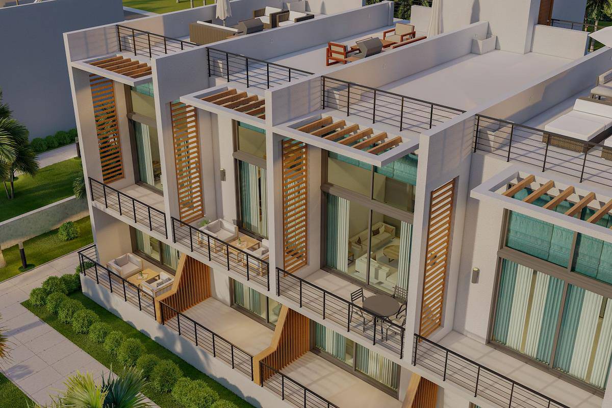 Nord-Kypros Studio Penthouse i et Prosjekt med velvære-tema i Esentepe Photo 1