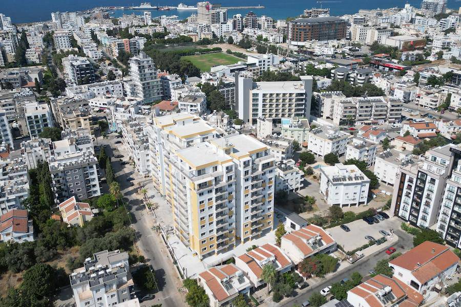 One Bedroom Ready Apartment in Kyrenia City Center with a Terrace